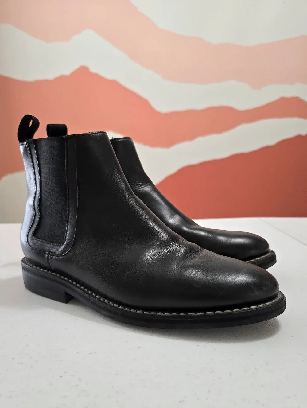 Thursday Boot Co Duke Chelsea Boot Black Men's 7 Preppy Leather - Picture 2 of 12